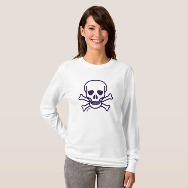 Skull n Bones women long sleeve T-shirt (Front Full)
