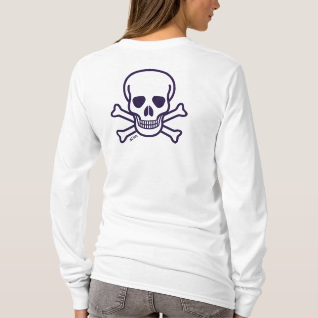 Skull n Bones women long sleeve T-shirt back (Back)