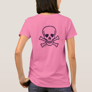 Skull n Bones women pink T-shirt back