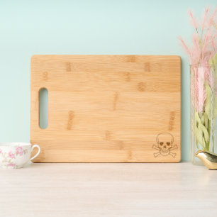 Skull n Bones wooden cutting board