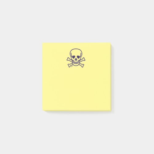 Skull n Bones yellow note pads