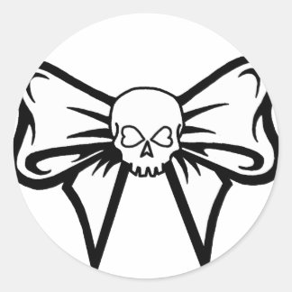 Skull-N-Bow Sticker