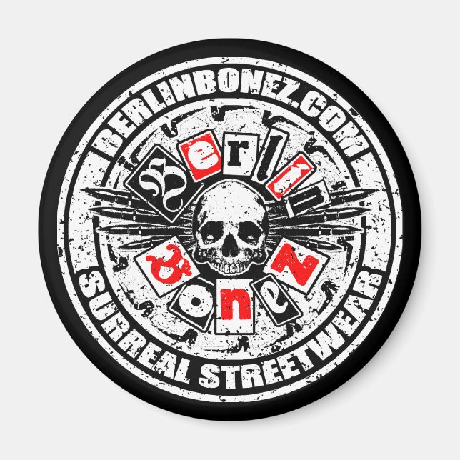 SKULL 'N' BULLETS MAGNET (Front)