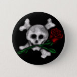 Skull n Rose, buttons