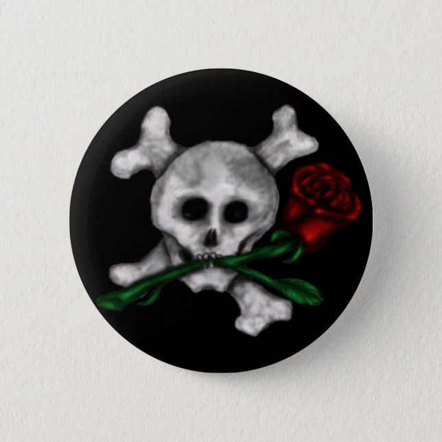 Skull n Rose, buttons (Front)