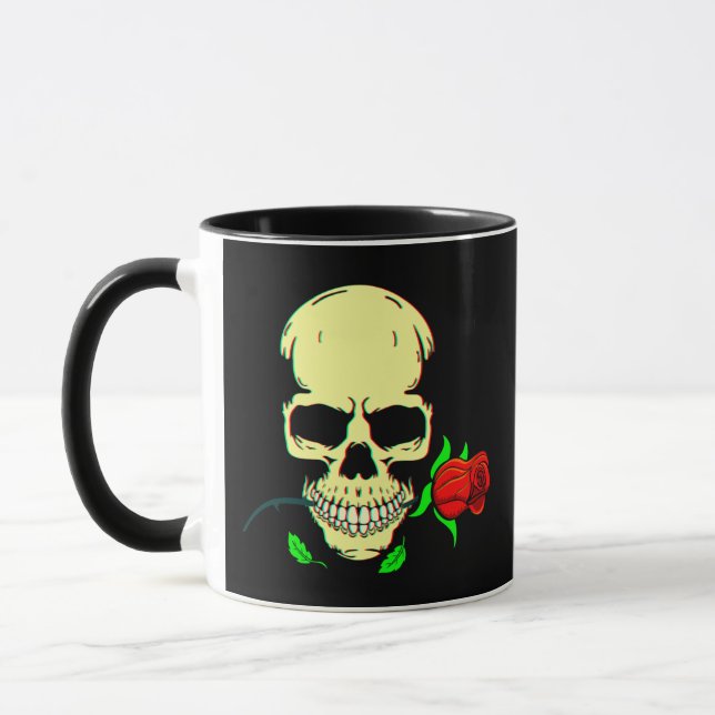 Skull N Roses 3D Mug (Left)