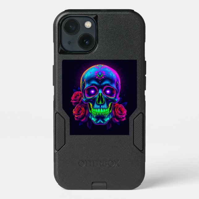Skull N Roses  Otterbox iPhone Case (Back)