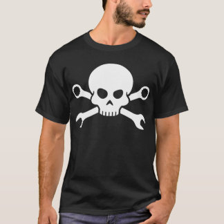 Skull 'n' Tools - Screw Pirate 1 (white) T-Shirt