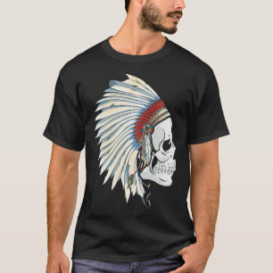 Skull Native American T-Shirt