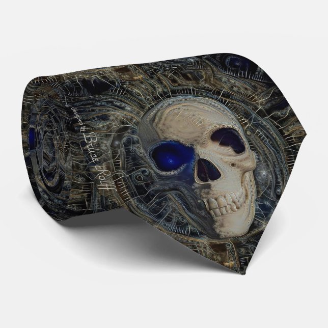 Skull Neck Tie (Rolled)