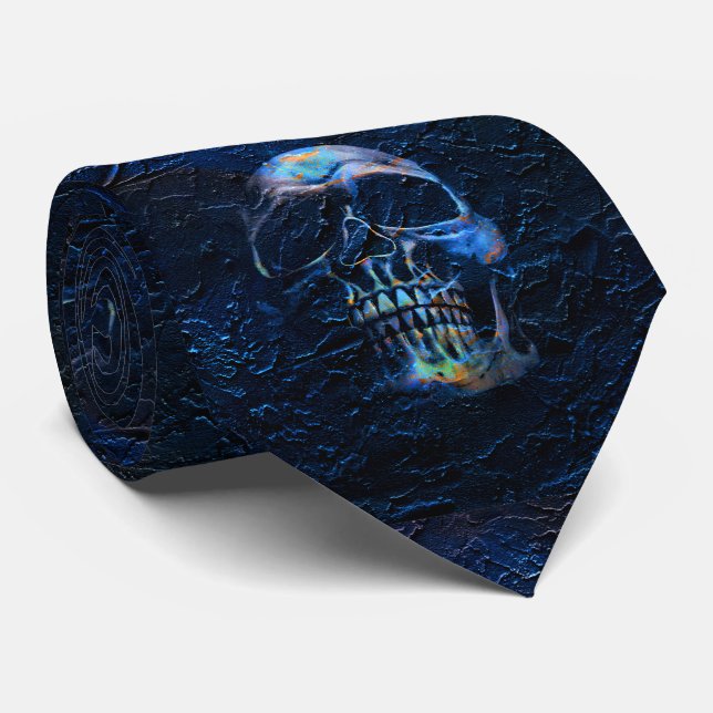 Skull Neck Tie (Rolled)