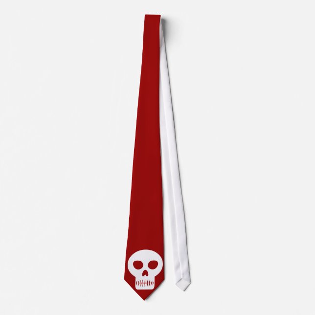 skull neck tie (Front)