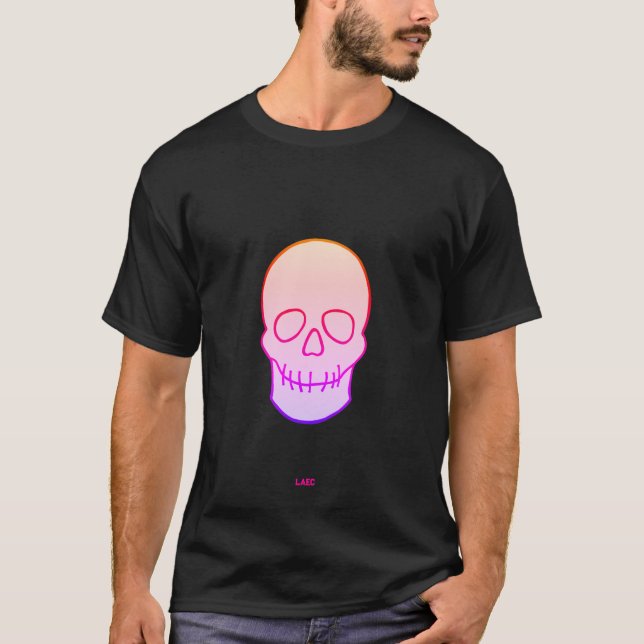 Skull - neon glow T-Shirt (Front)