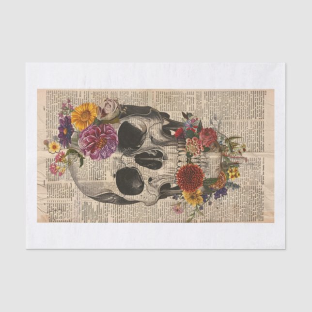 Skull News2 Tissue Paper (Front)