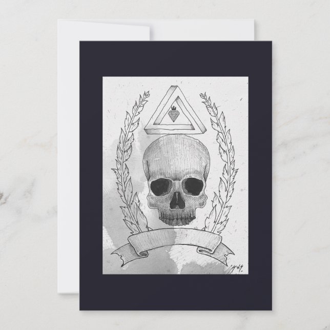 Skull Note Card (Front)