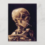 Skull of a Skeleton with Burning Cigarette Postcard