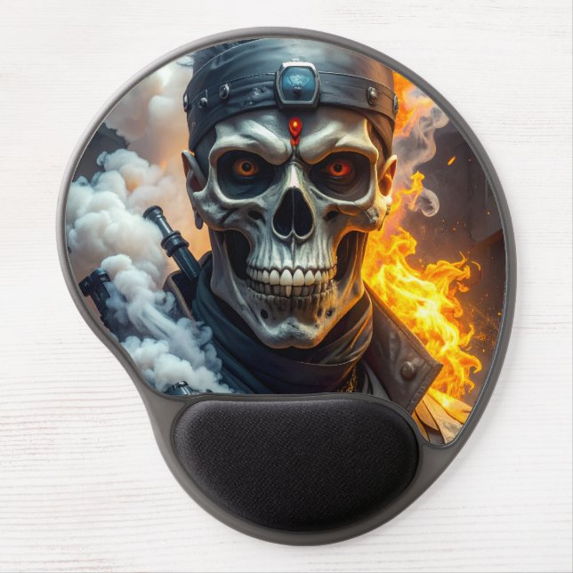 Skull of Doom Gel Mouse Pad (Front)