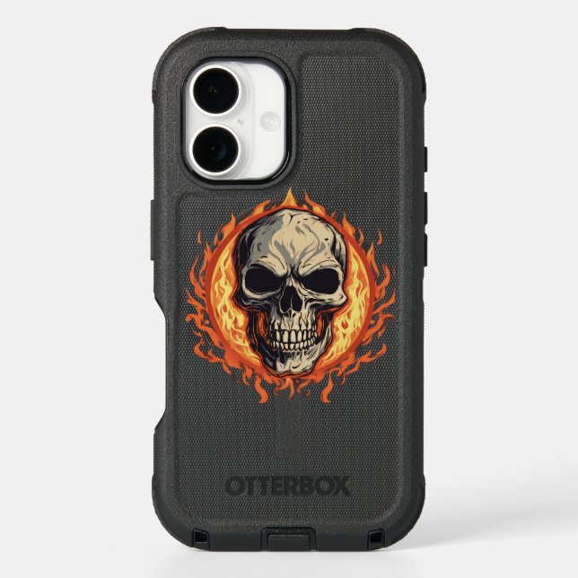 Skull of Fire  Otterbox iPhone Case (Back)