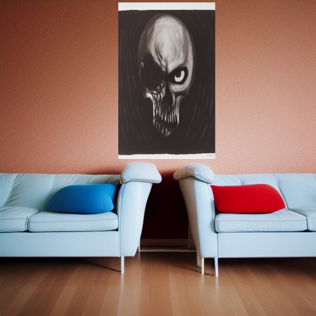 Skull of pure evil | AI Art  Poster (Creator Uploaded)