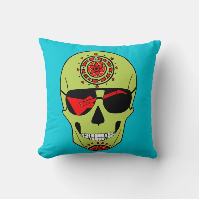 Skull of Rock. Throw Pillow (Front)