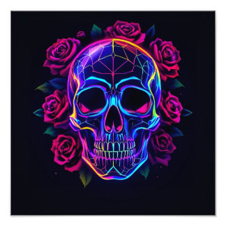 Skull of Roses Photo Print