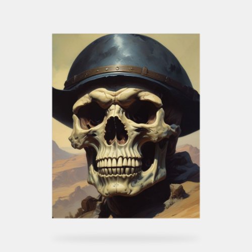 Skull Oil Painting Style Painting Illustration