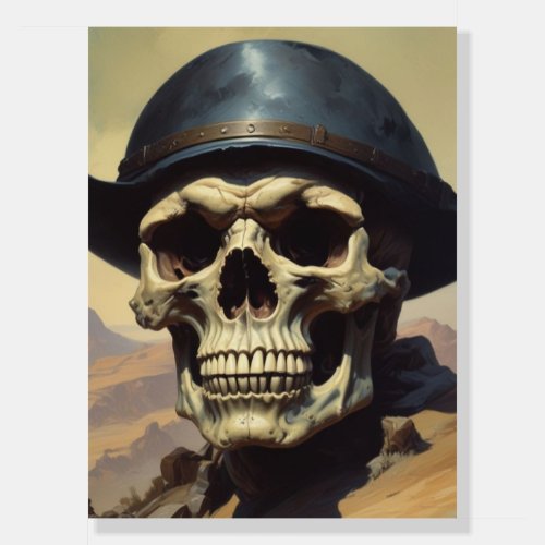 Skull Oil Painting Style Painting Illustration