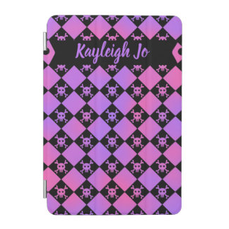 Skull Ombre Argyle Custom Pattern iPad Mini Cover