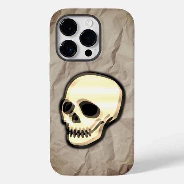 Skull on paper texture background Case-Mate iPhone case (Back)