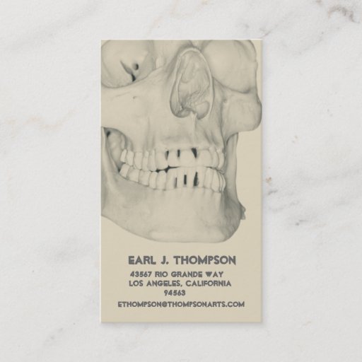 Customizable Skull or Teeth Business or Name Card Business Card Templates