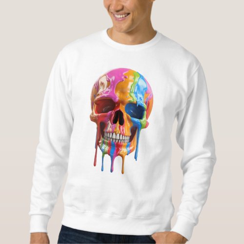 Skull Paint Splash Sweatshirt