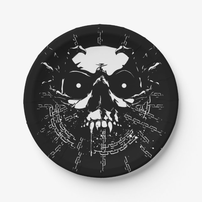Skull Paper Plates (Front)