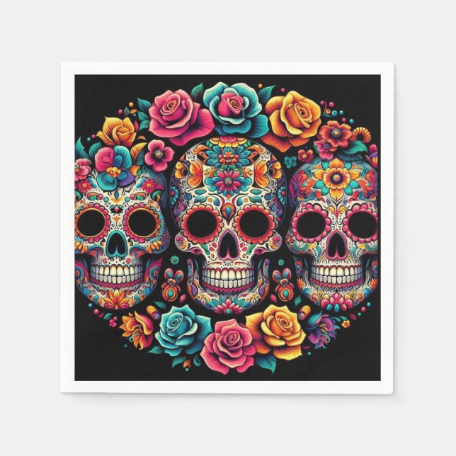 Skull party napkins! napkins (Front)