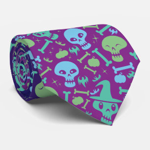 Skull Party Neck Tie