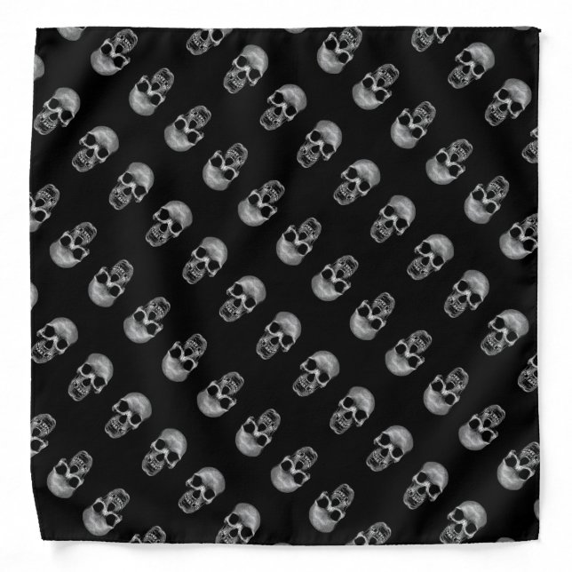 Skull Pattern Bandana (Front)
