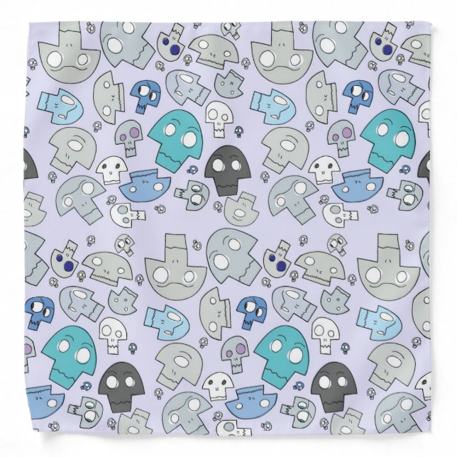 Skull Pattern Bandana (Front)