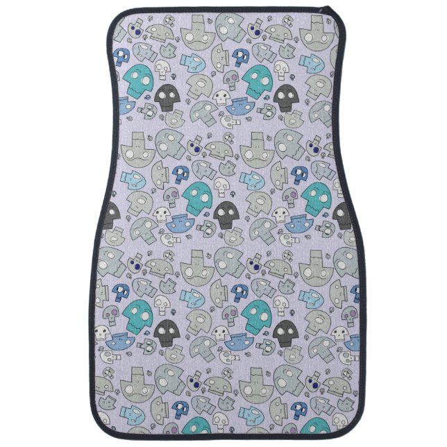 Skull Pattern Car Floor Mat (Front)