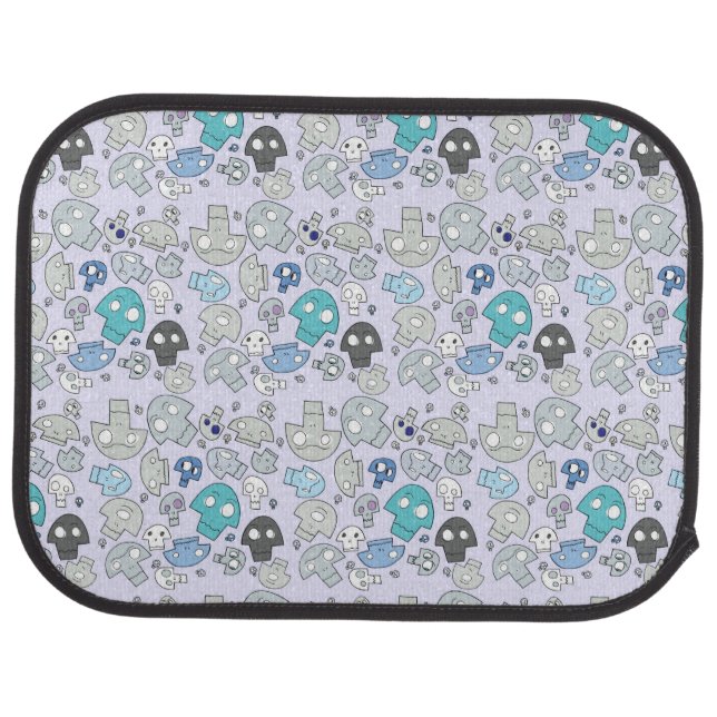 Skull Pattern Car Mat (Rear)