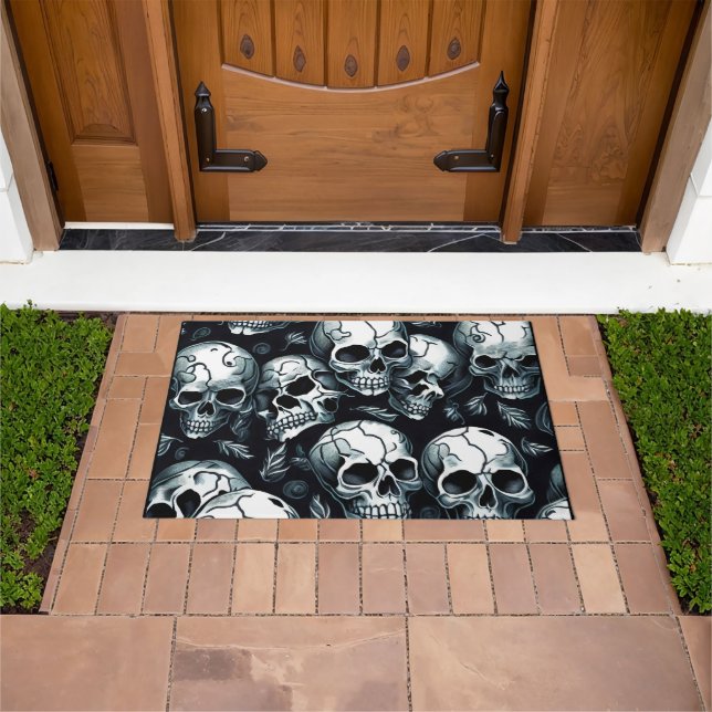 Skull Pattern Doormat (Outdoor)