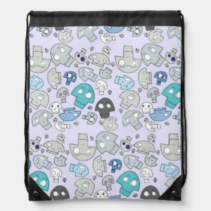 Skull Pattern Drawstring Bag