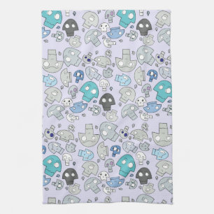 Skull Pattern Kitchen Towel