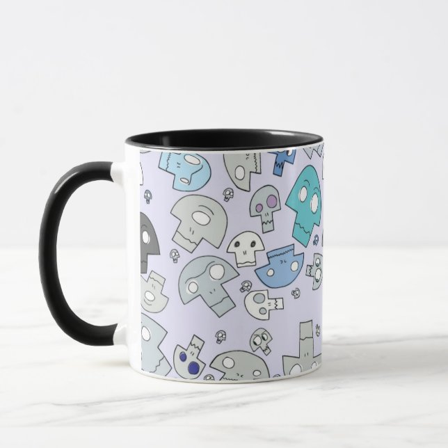 Skull Pattern Mug (Left)