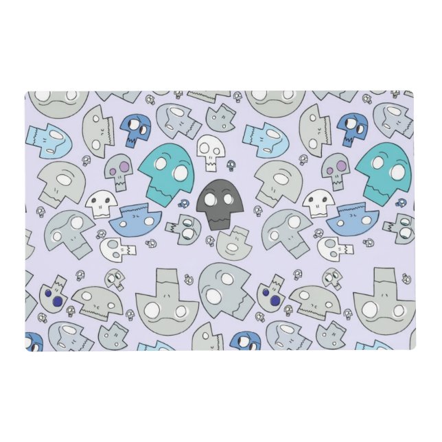 Skull Pattern Placemat (Front)