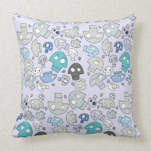 Skull Pattern Throw Pillow