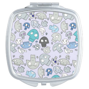 Skull Pattern Vanity Mirror