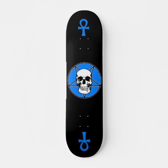 Skull Pentigram Skateboard Deck (Front)