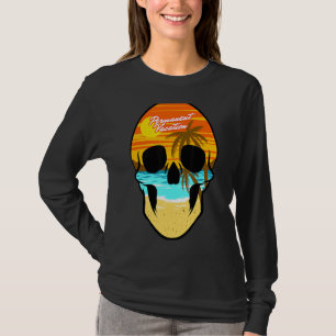 Skull Permanent Vacation Travel Ocean Beach Sun Q T-Shirt