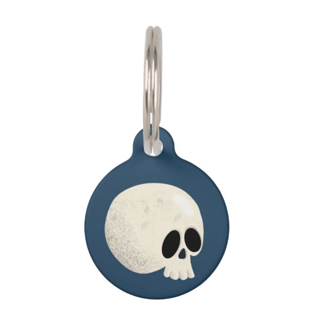 Skull Pet ID Tag (Front)