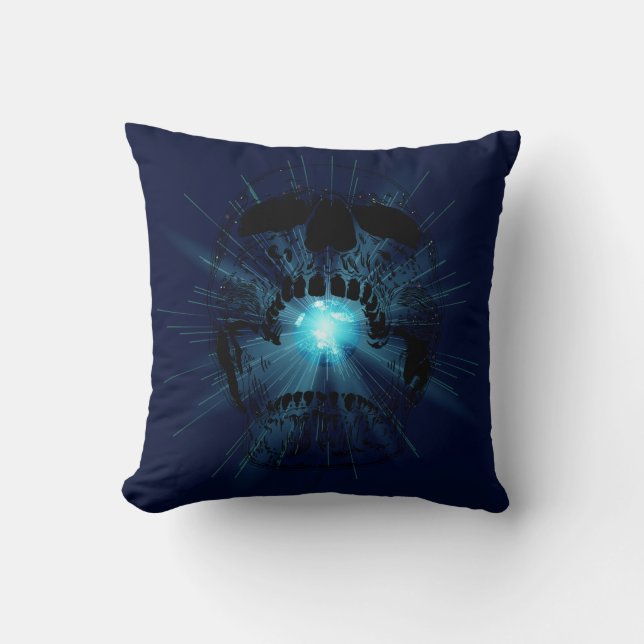 Skull Pillows  Earth Galaxy Skull (Front)