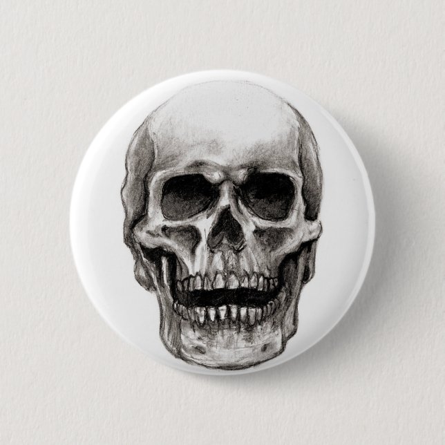 Skull Pinback Button (Front)